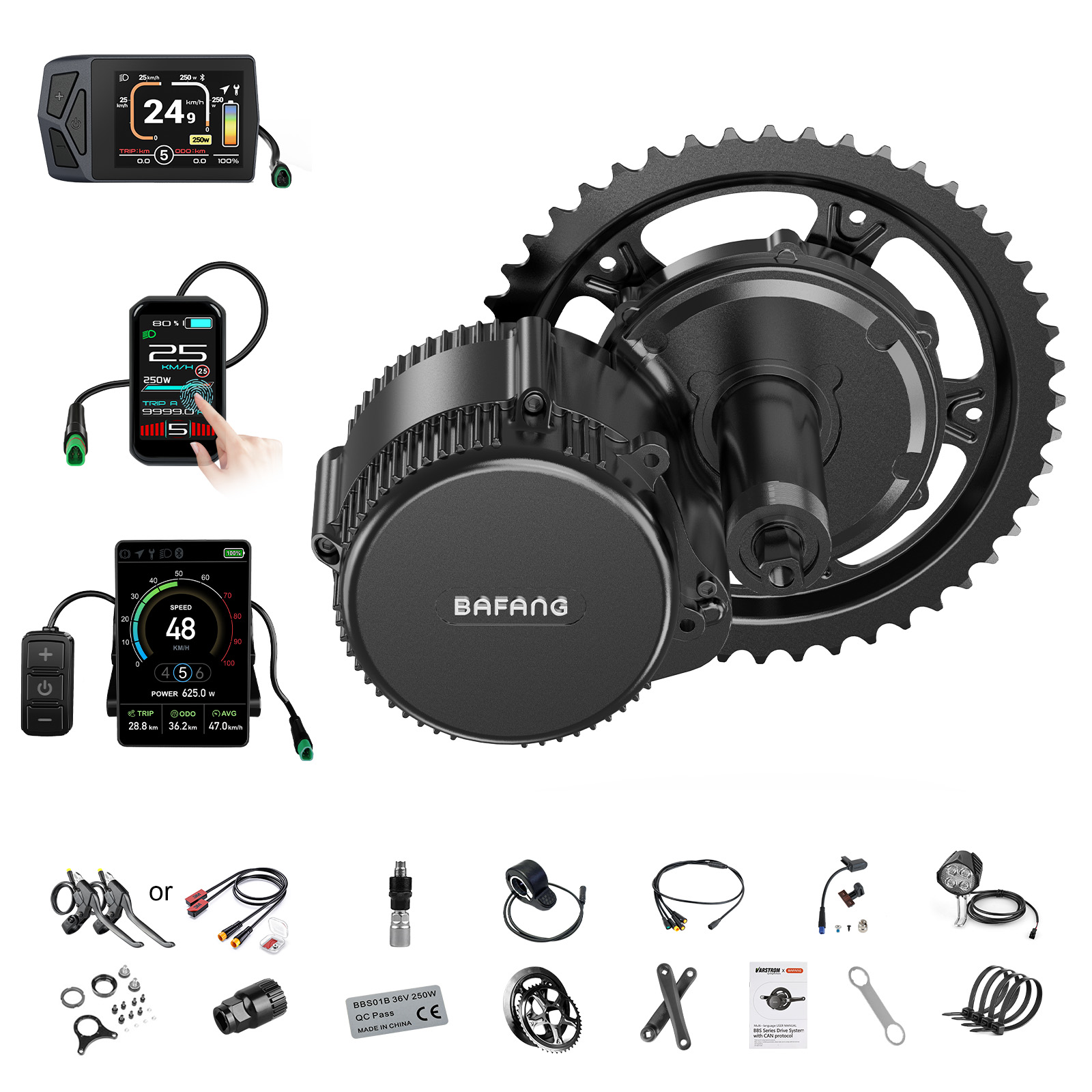 Central Motor Kit With Torque Sensor 500W - [US Local Shipping] Bafang Motor 750W