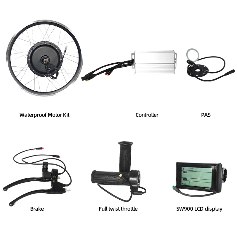 New Electric Conversion Kit 72 - 12000W Electric Motorcycle Hub Motor review and price