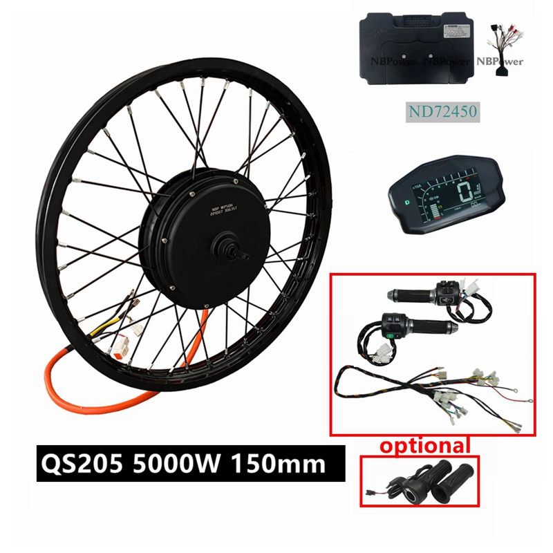 NBpower/QS205 V3 72v 5000W Ebi - 5000W Hub Motor Kit 72V review and price