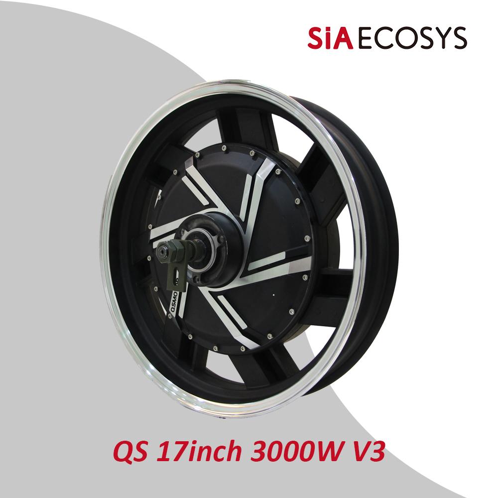 QSMOTOR QS273 17-inch 3000W V3 - 17 Inch Motorcycle Rim Hub Motor 72V review and price